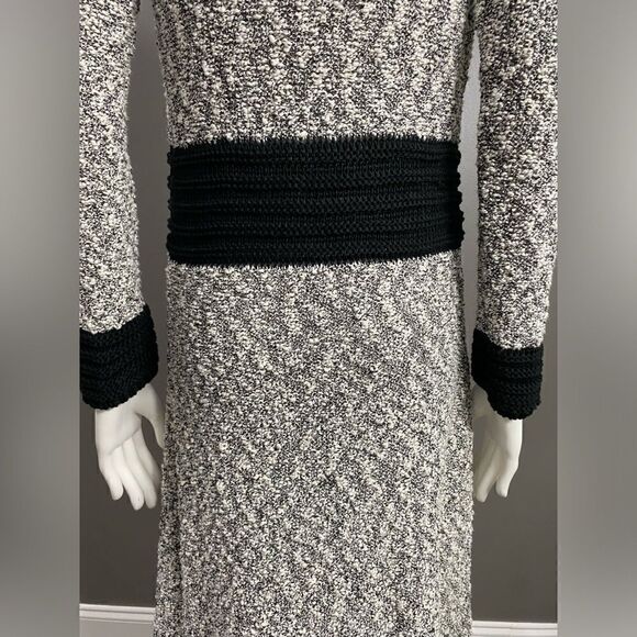 Belldini Large Black Combo Open-Front Belted
Duster Cardigan Boucle Knit Size M - Picture 7 of 14